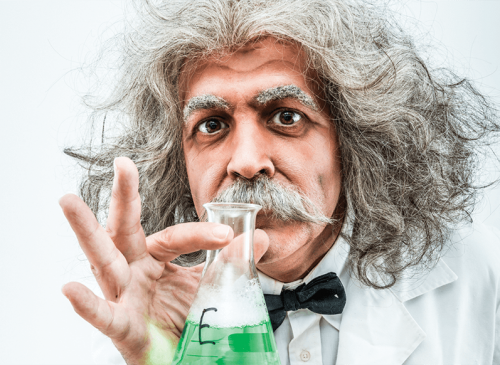 Scientist testing Scientist testing